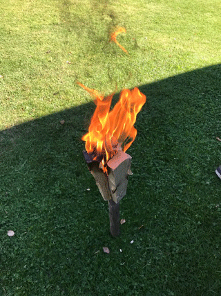 Brinnande facklor